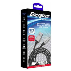 6' Nylon Braided Sync and Charge USB Cable 2