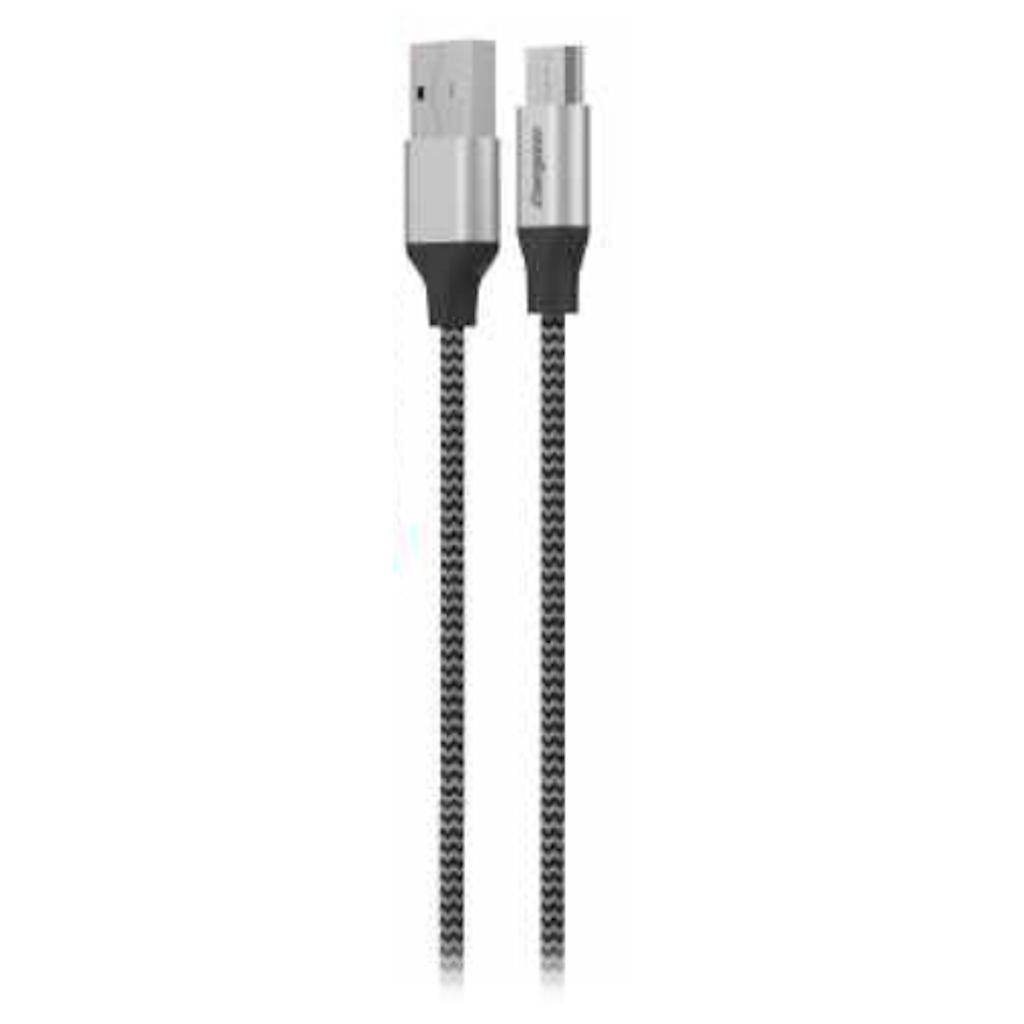 10' Extra Long Black Nylon Braided Sync and Charge USB Cable 1