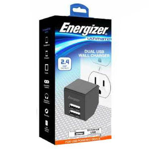 2.4 Amp Dual USB Black Plug-In Outlet Adapter 2