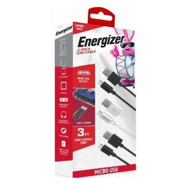 3' Sync & Charge USB Micro Cable (3 Pack) 2