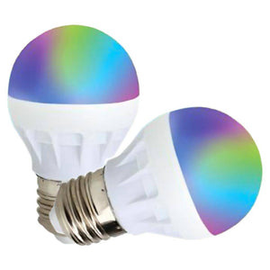 Color Changing Medium Screw Base Dimmable LED Bulb with Remote (2 Pack) 1