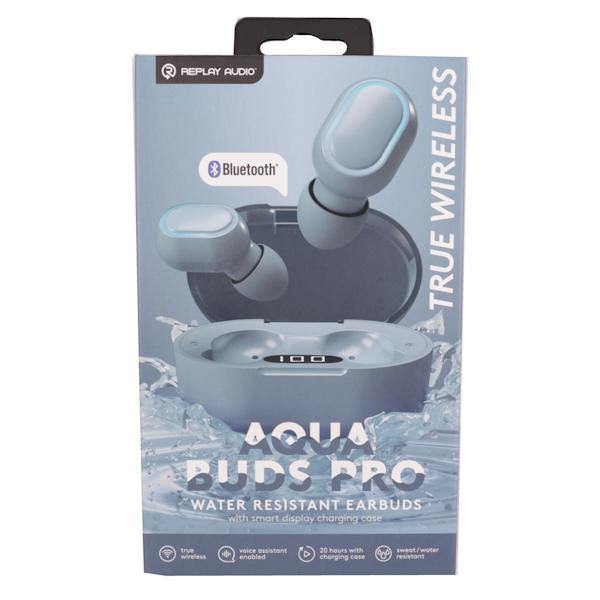 Aqua Blue Charging Case Wireless Earbuds 3