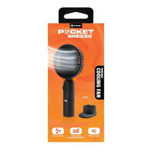 Black Pocket Breeze Portable Fan 1
