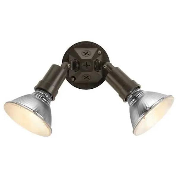 2 Light Antique Bronze Adjustable Swivel Flood Light 1