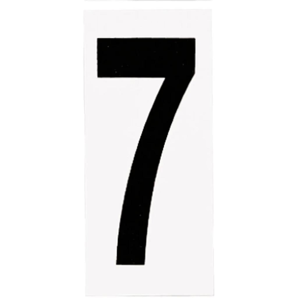 "7" Black numbers on White Background  Address Numbers (10 Pack) 1