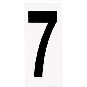 "7" Black numbers on White Background  Address Numbers (10 Pack) 1