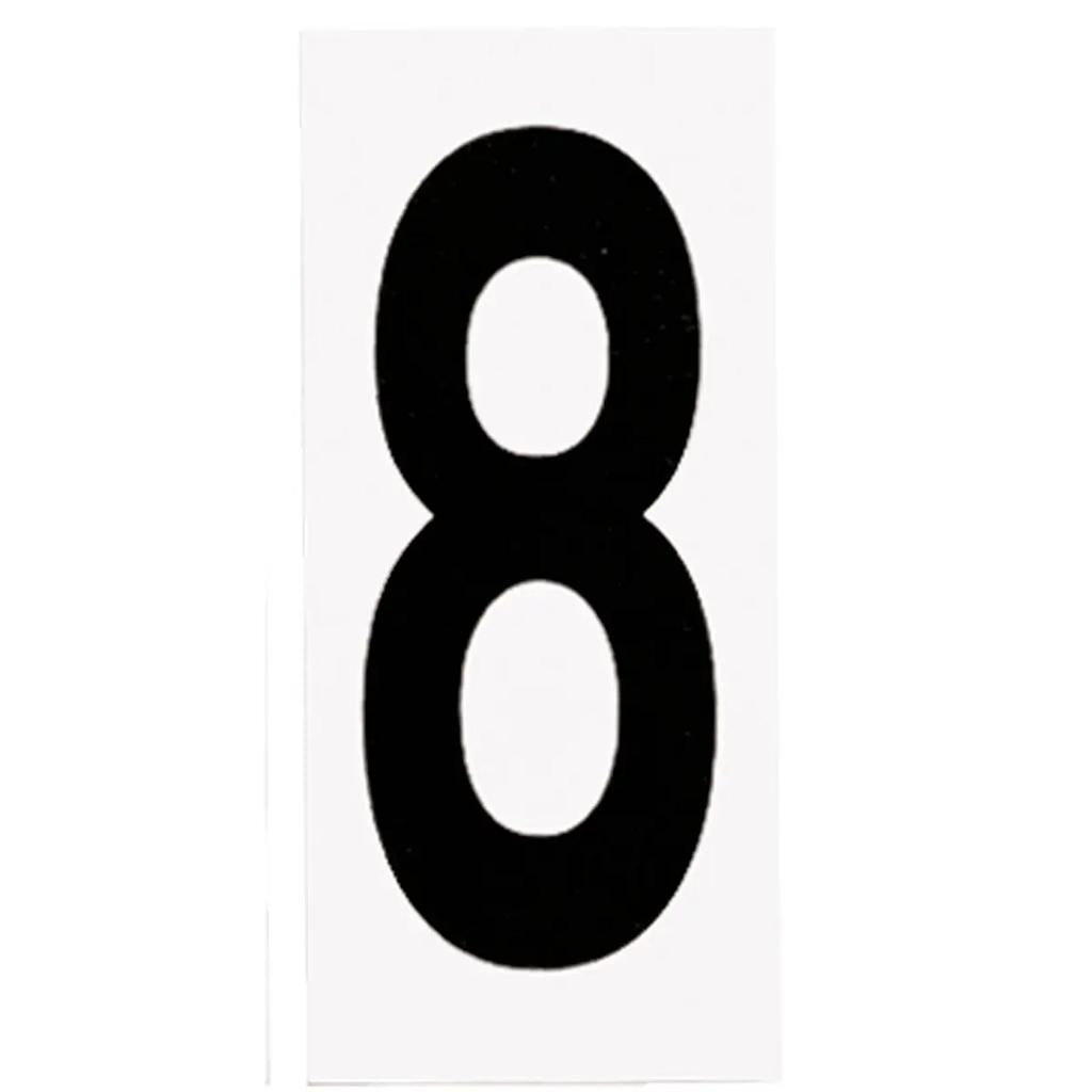 "8" Black numbers on White Background  Address Numbers (10 Pack) 1