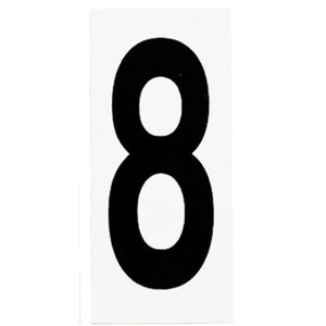 "8" Black numbers on White Background  Address Numbers (10 Pack) 1