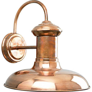 1 Light Copper Brookside Collection Large Wall Light Fixture 1