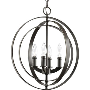 4 Light Antique Bronze Coastal Style Equinox Collection Pendant Light Fixture 1