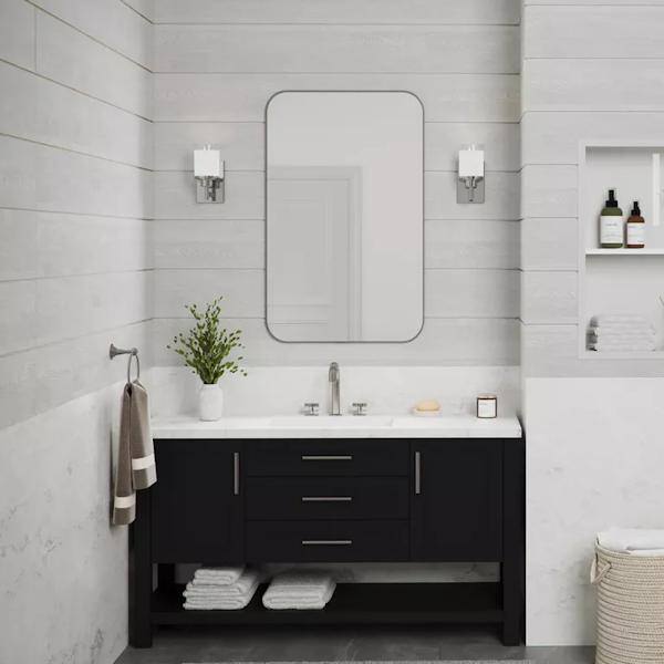 1 Light 120 volt Brushed Nickel Vanity Etched Linen With Clear Edge Glass Light Fixture 3