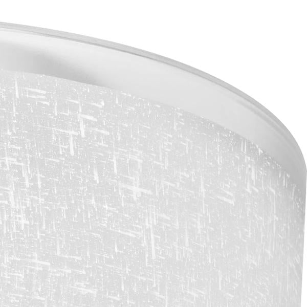 4 Light Brushed Nickel Linen With Clear Edge Glass Shade Chandelier Light Fixture 2
