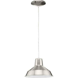 1 Light Brushed Nickel Dimmable Pendant Light Fixture 2