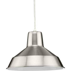 1 Light Brushed Nickel Dimmable Pendant Light Fixture 1