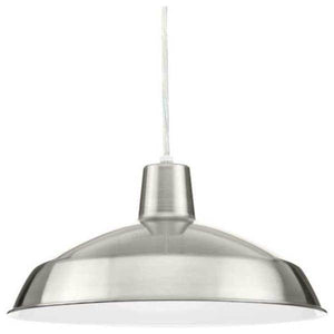 1 Light Brushed Nickel Dimmable Pendant Light Fixture 1