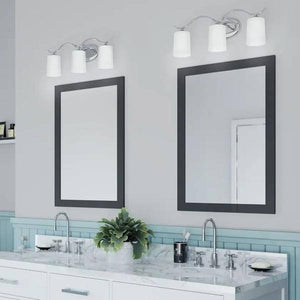 3 Light 120 volt Chrome Vanity Etched Glass Light Fixture 3