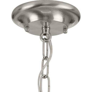 1 Light 17 watt 3000K Natural White Brushed Nickel Fresnel Glass Dimmable LED Pendant Light Fixture 4