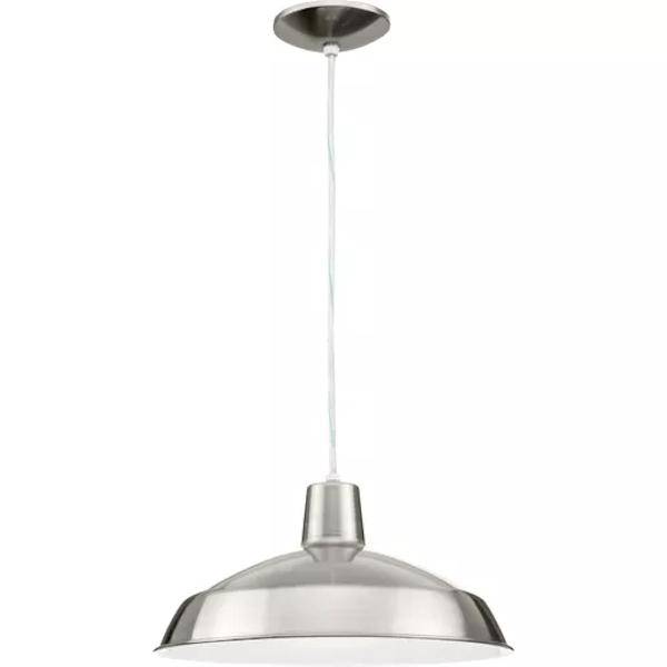 1 Light 17 watt Brushed Nickel 3000K Dimmable Pendant Light Fixture 3