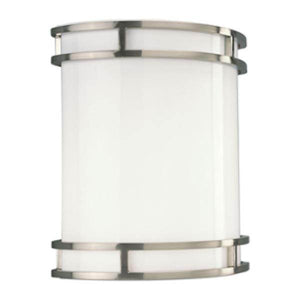 17 watt 120 volt 3000K Brushed Nickel White Acrylic Diffuser Dimmable LED Wall Sconce 1