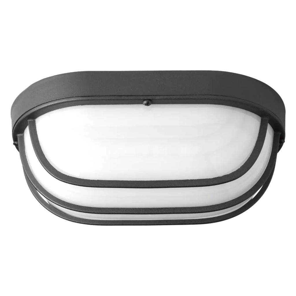 9 watt 120 volt Black Finish 3000K Natural White Frosted Polycarbonate Diffuser Ceiling LED Light Fixture 1