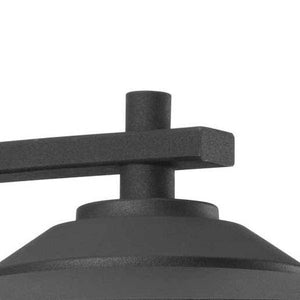 9 watt 120 volt 3000K Natural White Black Clear Seeded Glass Outdoor Point East Haven LED Wall Light Fixture 3