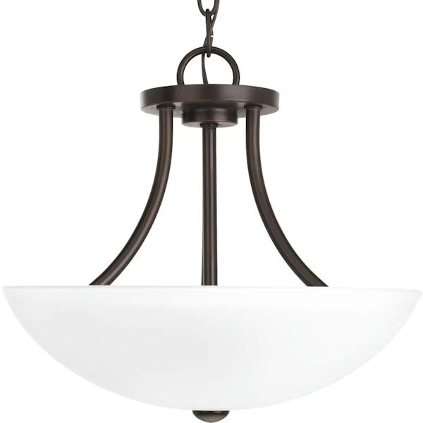 2 Light 120 volt Antique Bronze Etched Glass Bowl Ceiling Light Fixture 2