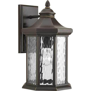 1 Light Antique Bronze with Clear Water Glass Edition Large Wall Light Fixture 1