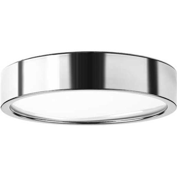 13" 29 watt 120 volt 3000K Polished Chrome White Acrylic Diffuser LED Light Fixture 1