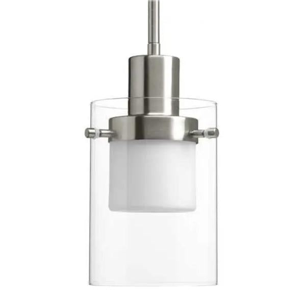 1 Light 9 watt 3000K Natural White Brushed Nickel Dimmable LED Pendant Light Fixture 1