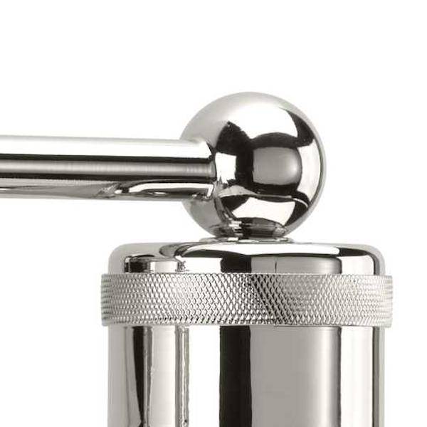 3 Light 120 volt Polished Nickel Vanity Clear Spherical Glass Light Fixture 2