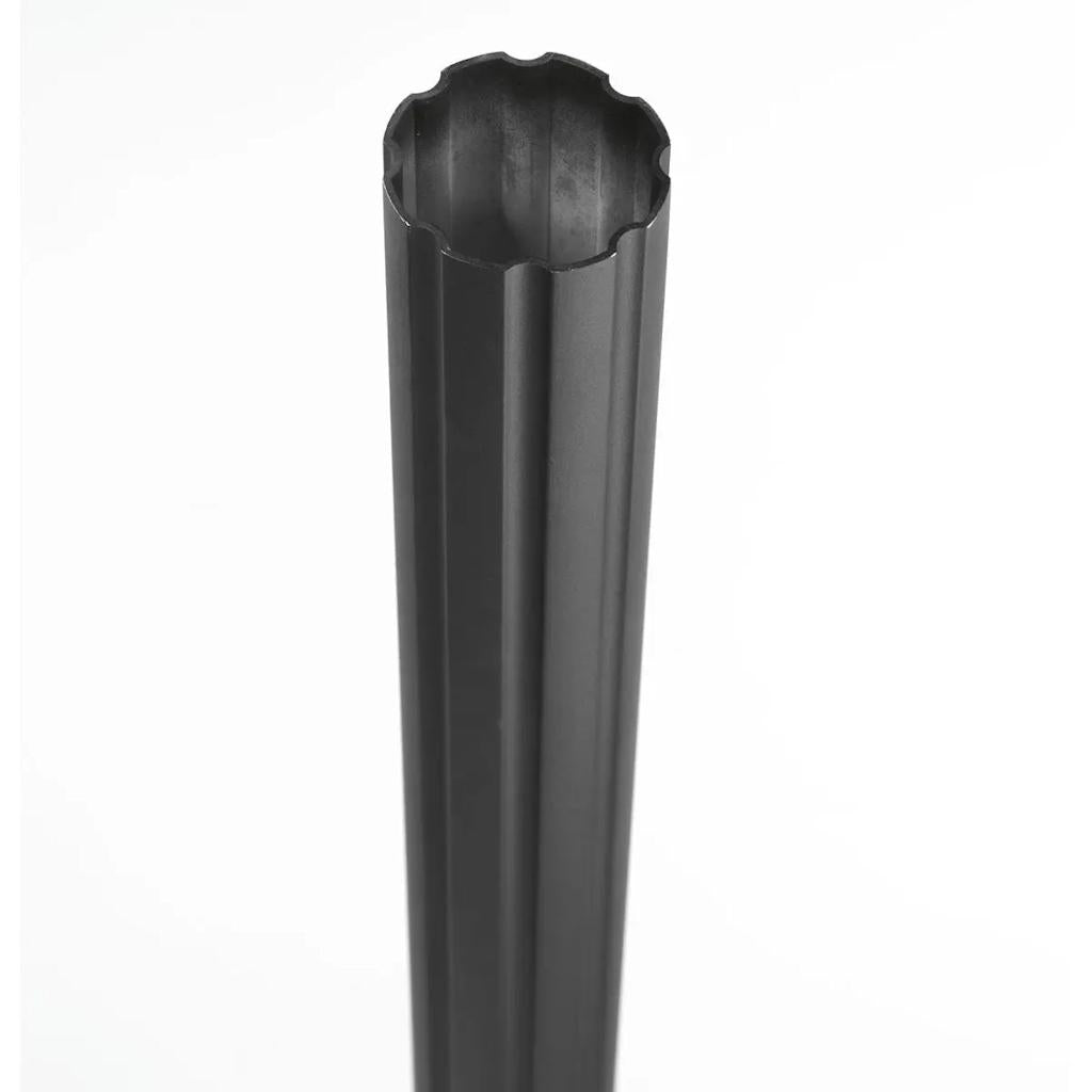 7' Aluminum Black Fluted Outdoor Post 1