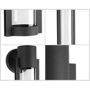 9 watt 120 volt 3000K Natural White Black Finish Clear Glass Diffuser LED Wall Light Fixture 3