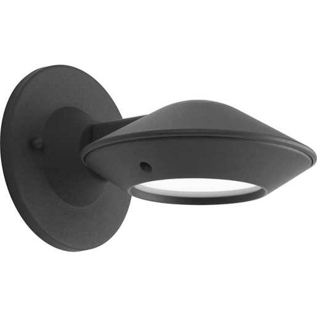 11.8 watt 120 volt 3000K Natural White Black Frosted Glass Lens Outdoor Strata LED Wall Light Fixture 1