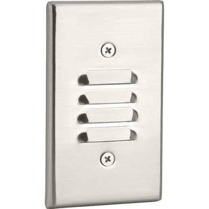 1 watt 120 volt 3000K Brushed Nickel Horizontal and Vertical Dimmable LED Step Light 1