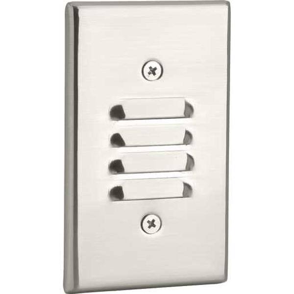 1 watt 120 volt 3000K Brushed Nickel Horizontal and Vertical Dimmable LED Step Light 1