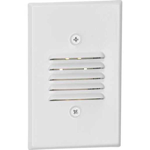1 watt 120 volt 3000K Satin White Horizontal and Vertical Dimmable LED Step Light 1