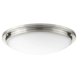 21" 41 watt 120/277 volt 3000K Brushed Nickel Linen Glass LED Light Fixture 1