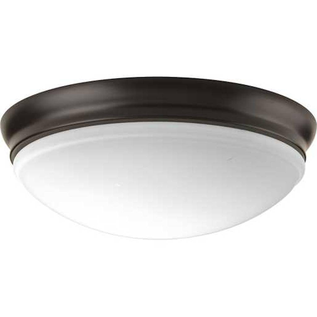 13.5" 25 watt 120 volt 3000K Antique Bronze Etched Glass LED Light Fixture 1