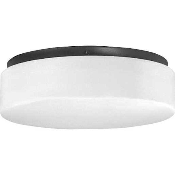 11" 21 watt 120 volt 3000K Black White Acrylic Diffuser LED Light Fixture 1