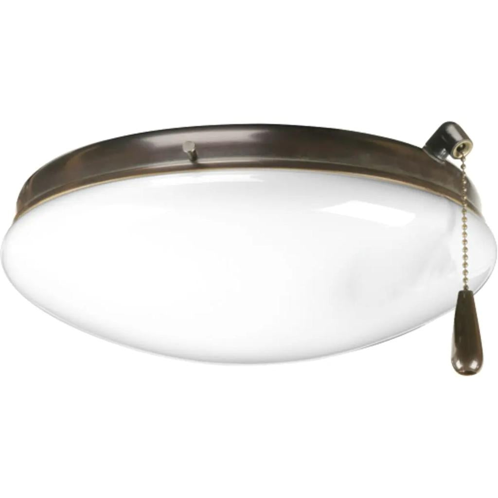 2 Light Antique Bronze Opal Glass Shade AirPro Collection Light Kit 1