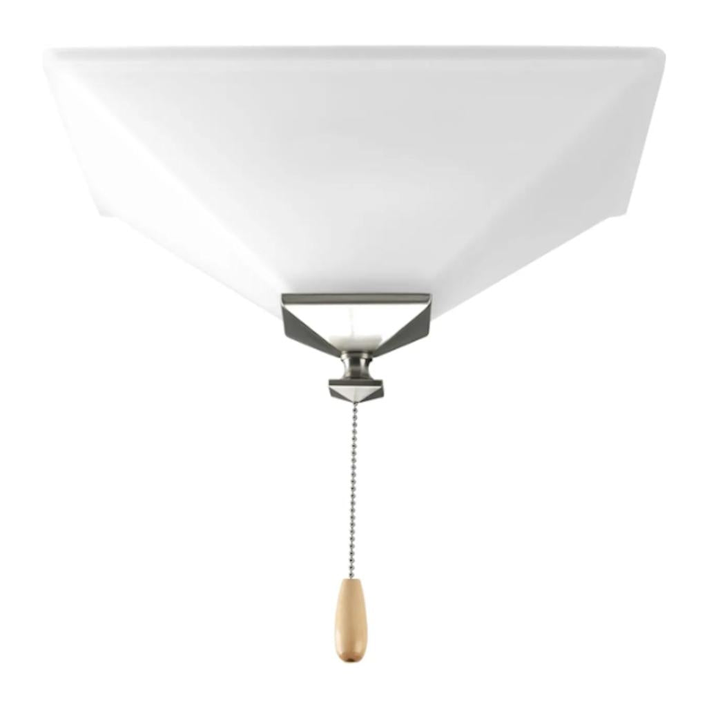 2 Light Brushed Nickel/Antique Bronze Finish Etched Glass Bowl AirPro Collection Light Kit 1