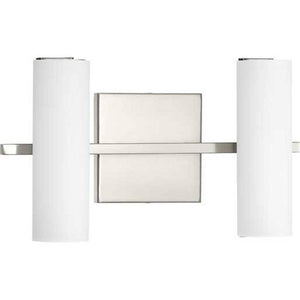 13.25 " 19 watt 120 volt 3000K Brushed Nickel White Glass Shade Dimmable 1
