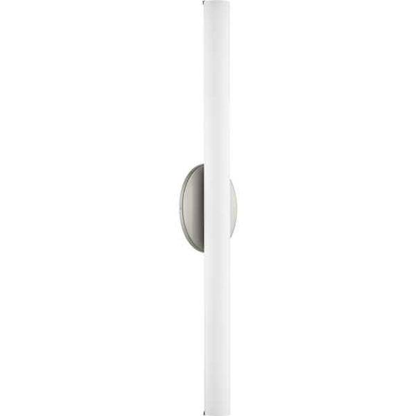 32" 50 watt 120 volt 3000K Brushed Nickel Etched Glass Shade Dimmable Vanity Light 3
