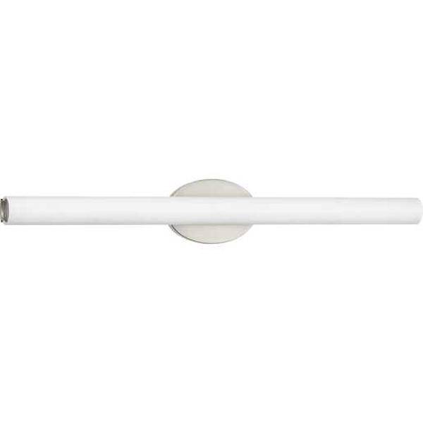 32" 50 watt 120 volt 3000K Brushed Nickel Etched Glass Shade Dimmable Vanity Light 1