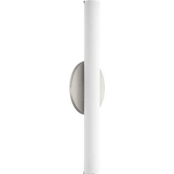 22" 35 watt 120 volt 3000K Brushed Nickel Etched Glass Shade Dimmable Vanity Light 3