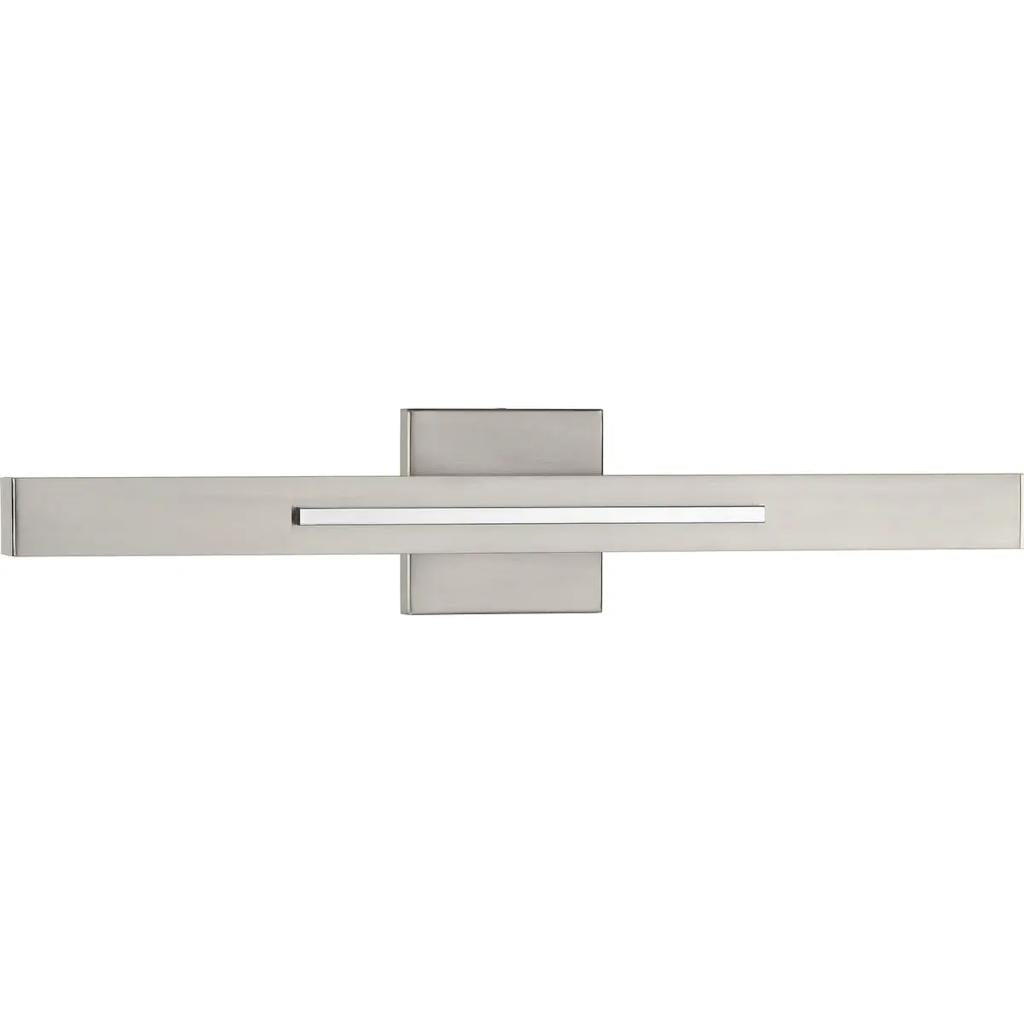 32 watt 120 volt 3000K Brushed Nickel Glass Panels Dimmable LED Wall Sconce 1