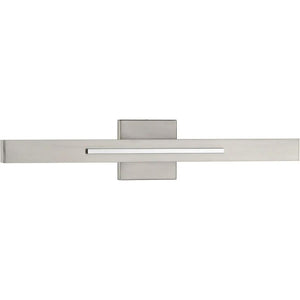 32 watt 120 volt 3000K Brushed Nickel Glass Panels Dimmable LED Wall Sconce 1