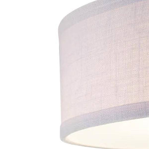 2 Light 120 volt Graphite Fabric Shade Diffuser Ceiling Light Fixture 2