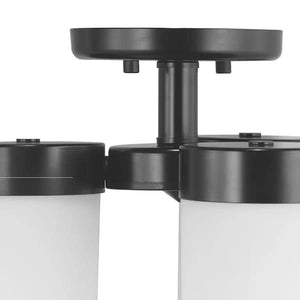 3 Light 120 volt Black Etched Glass Bowl Flush Mount Ceiling Light Fixture 2