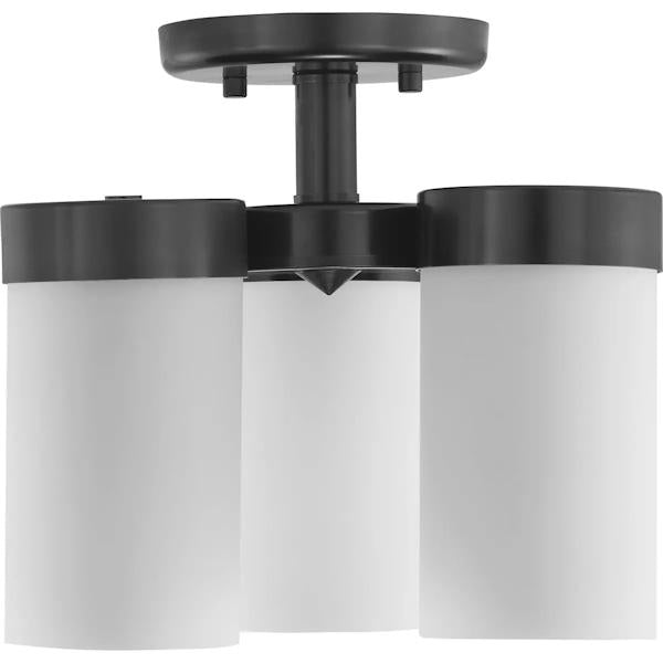 3 Light 120 volt Black Etched Glass Bowl Flush Mount Ceiling Light Fixture 3